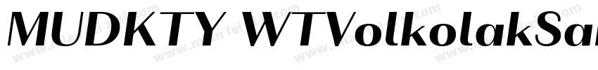 MUDKTY WTVolkolakSansDisplay Regula字体转换